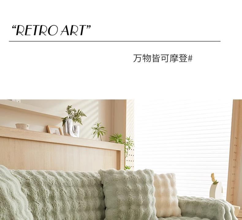 Product Introduction of High-end Winter Thickened Rabbit Fur Sofa Cover Sofa Slipcover Full Wrap Autumn Winter Universal Sofa Cover Wholesale 19