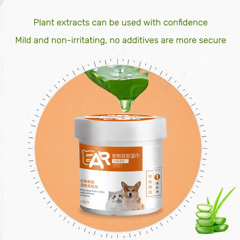 Product Introduction of Pet Ear Wipes Dog Cat Earwax Cleaner Non-Woven Fabric Pads Pet Ear Cleaning Wipes Ear Stain Remover Pet Grooming Cleaning Tools 21