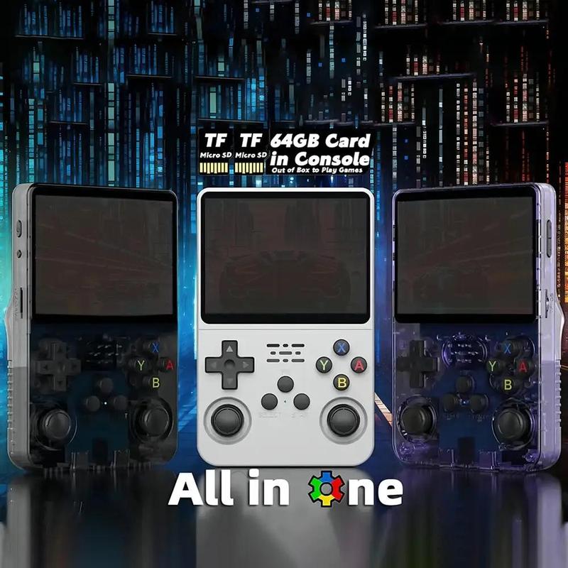 Product Introduction of R36s Handheld Retro Game Console, 1 Count Rechargeable Portable Pocket Game Console with 3.5-inch IPS Screen, Linux System Game Console 5