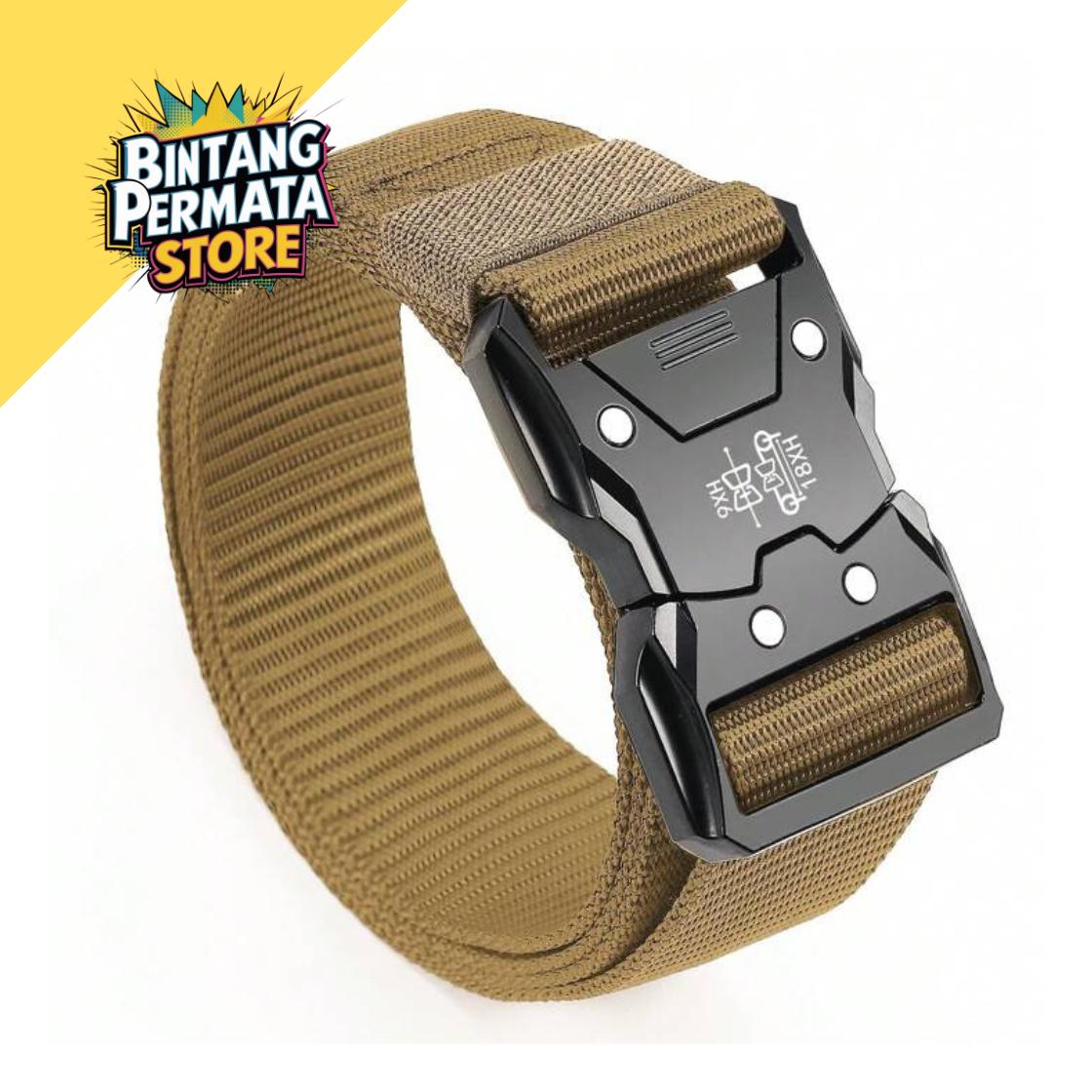 Sabuk Pria - Ikat Pinggang Tactical Nylon Kanvas Kepala fiber (BPS-SBK011) Sabuk Pria - Ikat Pinggang Tactical Nylon Kanvas Kepala fiber (BPS-SBK011)