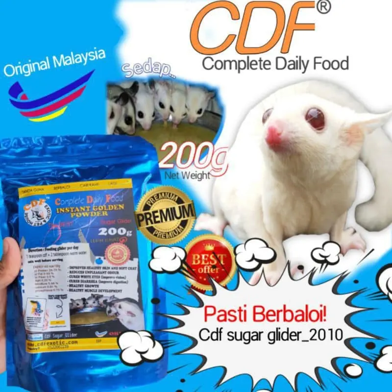 Sugar Glider Daily Food CDF