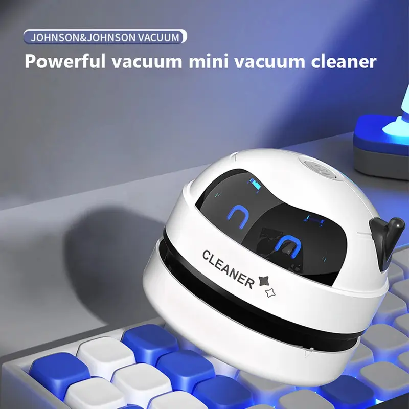 Robot hút bụi, thông minh, để bàn và máy hút bụi tóc trên bàn, kích thước nhỏ, máy hút bụi ô tô, vòi phun Có Thể Tháo Rời Thích hợp để làm sạch tóc thú cưng gia đình, dụng cụ làm sạch 1
