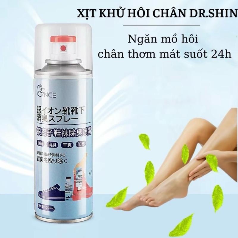  COMBO 5 Chai xịt Khử Mùi Giày Nano Bạc Diệt Khuẩn Ngăn Ngừa Hôi Chân Lưu Hương 24h Hương Chanh - Đào