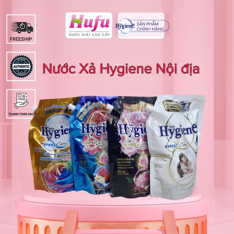  Hufu Nước Xả Vải Hygiene Thái Lan 1100ml 1150ml  1300ml noi dia và song ngữ  EXPER CARE Đậm Đặc Hương Hoa Tự Nhiên Chống Tĩnh Điện Dễ Là Cho Giặt Máy Và Giặt Tay 