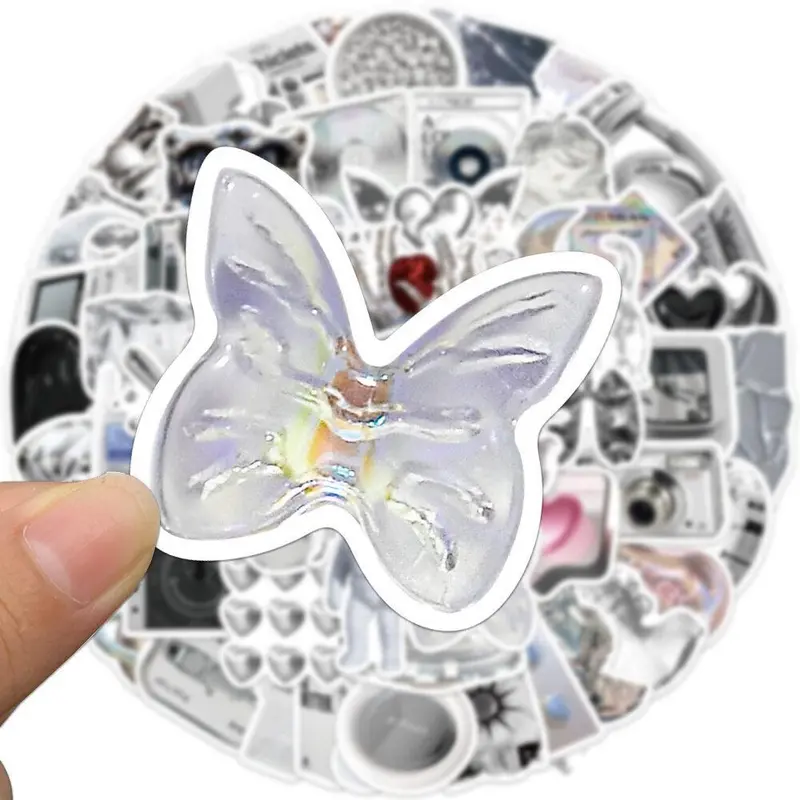 Modern Style Aesthetic Sticker, 66pcs Waterproof Decorative Sticker, Decals for Water Bottle, Laptop, Guitar, Luggage, Skateboard 2