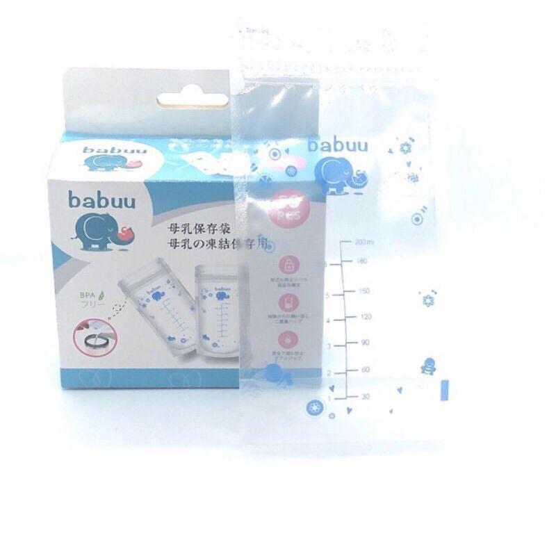 Túi trữ sữa babuu loại 250ml cho bé ( Hộp 50 túi ) 2