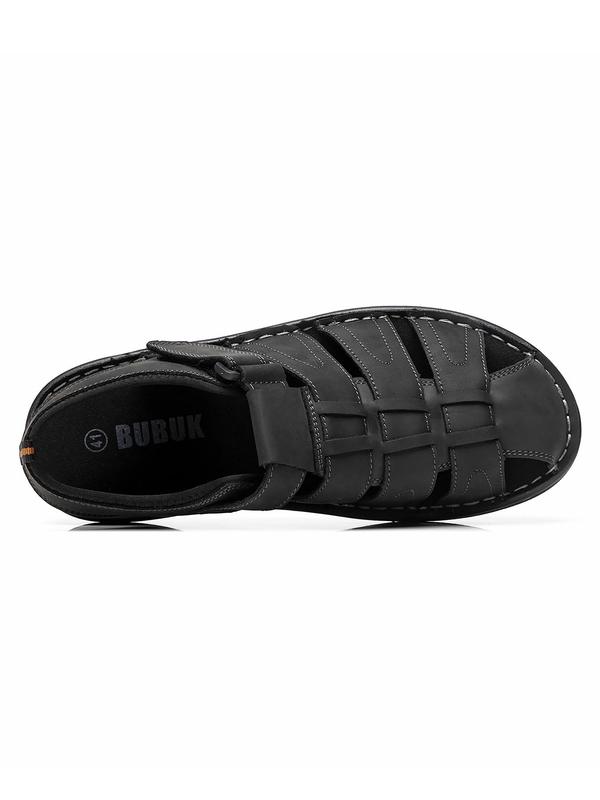 Men's Fashionable Plain Color Sandals, Casual Comfortable Breathable Sandals for Outdoor Beach, Male All-match Round Toe Sandals for Daily Wear, Walking Shoes 8