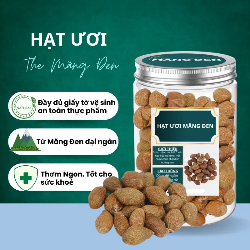 Hạt Đười Ươi Măng Đen 200gr Đặc Sản The Măng Đen Kon Tum