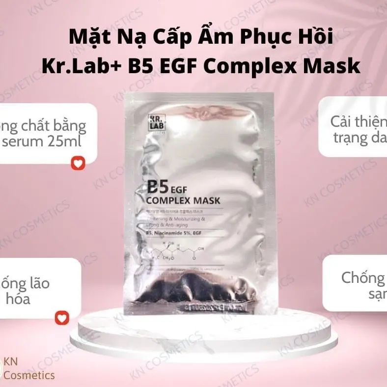 Mặt nạ cấp ẩm phục hồi B5 Kr.Lab+ EGF Complex