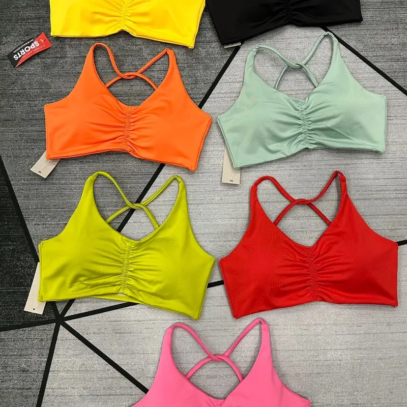 Áo Bra Nhún Giữa Thể Thao Nữ Phù Hợp Cho Gym , Yoga, Aerobic, Pilates