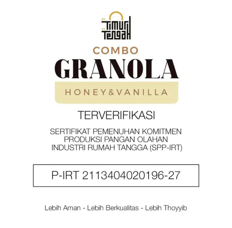 Granola Berry Kemasan Toples 500 gr Timur Tengah Oatmeal 6