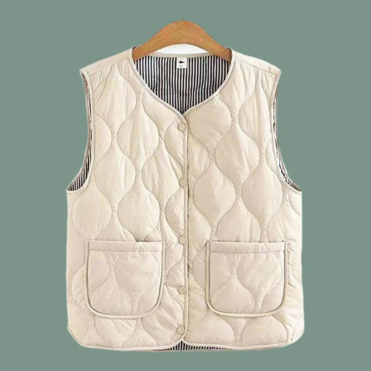 Áo Ghi Lê Cotton Lông Vũ Nhẹ, Quần Áo Mùa Thu Và Mùa Đông, Ngoại Cỡ Cho Phụ Nữ, Áo Mặc Bên Ngoài Giữ Nhiệt, , Dáng Ôm, Áo Ghi Lê Cho Phụ Nữ Cổ Tròn Top Women Voi thể thao