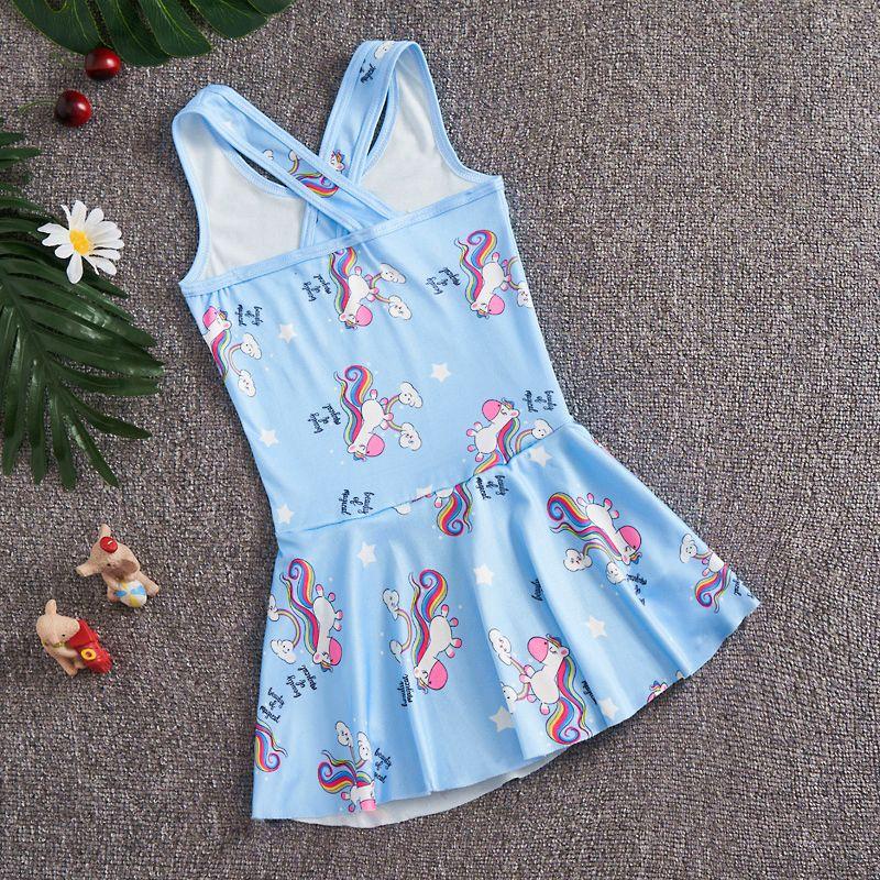 Product Introduction of Girl's One-Piece Swimming Suit Summer New Medium and Large Children Swimming Princess Skirt Little Girl Baby Swimsuit 15