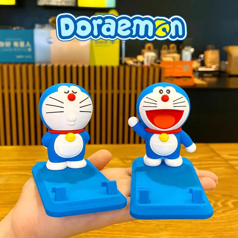 ขาตั้งโทรศัพท์โดเรมอน ดีไซน์การ์ตูนน่ารัก ตกแต่งเดสก์ท็อปและรถยนต์ ขนาดเล็ก สร้างสรรค์ ของแท้