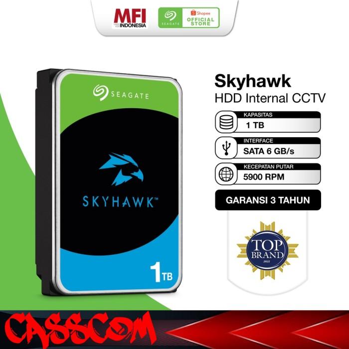 Gambar Seagate SkyHawk Harddisk Surveillance CCTV 1TB SATA dari CassCom Kota Administrasi Jakarta Selatan Tokopedia