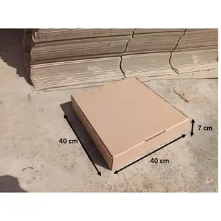 kardus pizza diecut 40x40x7 cm
