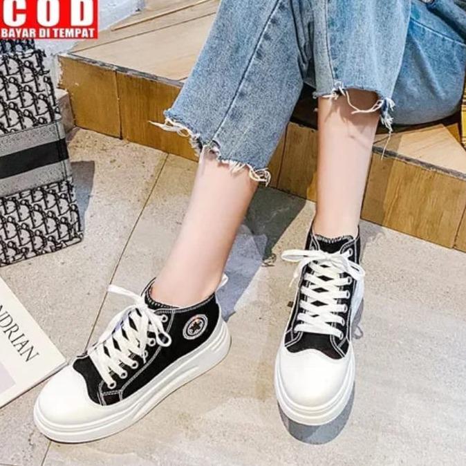 SEPATU MURAH!!! - Boots ALSTAR Sneakers Wanita Sepatu Convesse Semi Boot Bot Fashion Sneaker Tali Cantik Model Terbaru Paling Dicari Produk Lokal Kualitas Import GRATIS ONGKIR 3