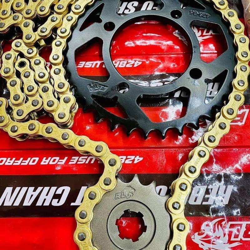 Nhông sên dĩa redleo dùng cho nhiều dòng xe. (Lưu ý: Dùng cho xe đi gấp sau zin)( Phụ Tùng)