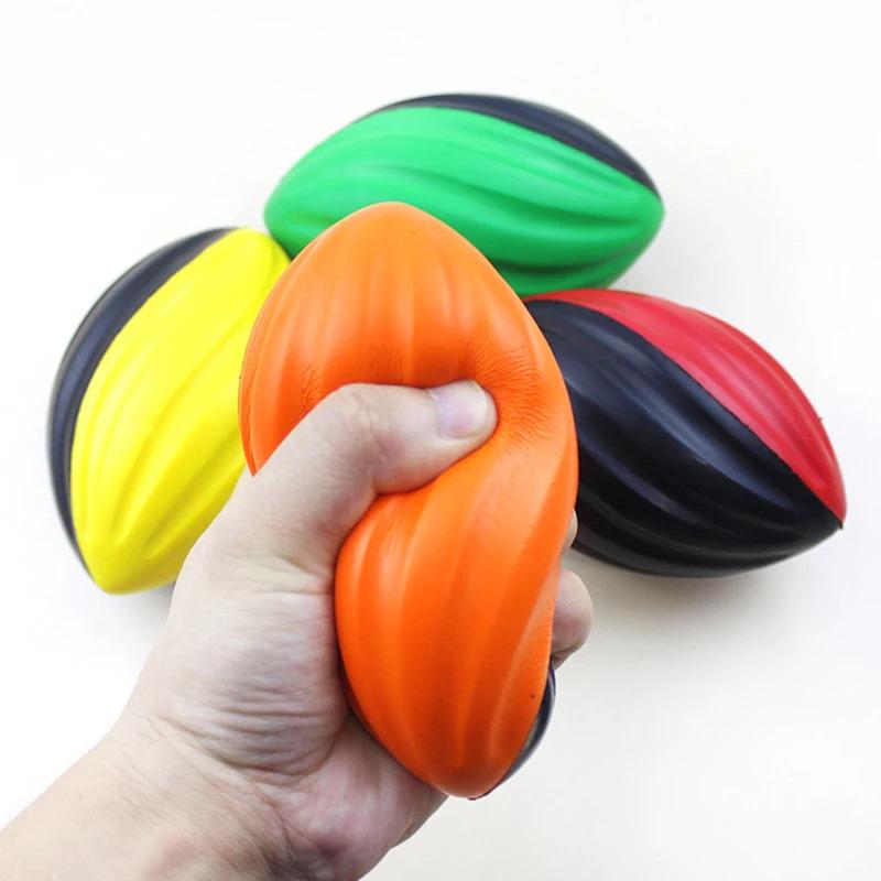 Reusable Rugby Rugby Ball  Toss & Kick Practice Slow Rebound Spiral Rugby Ball Indoor Or Outdoor Use For Training for Kids 4