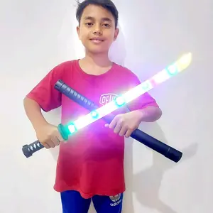 Mainan Pedang Pedangan LED dan Suara Batre Anak Baterai Edukasi