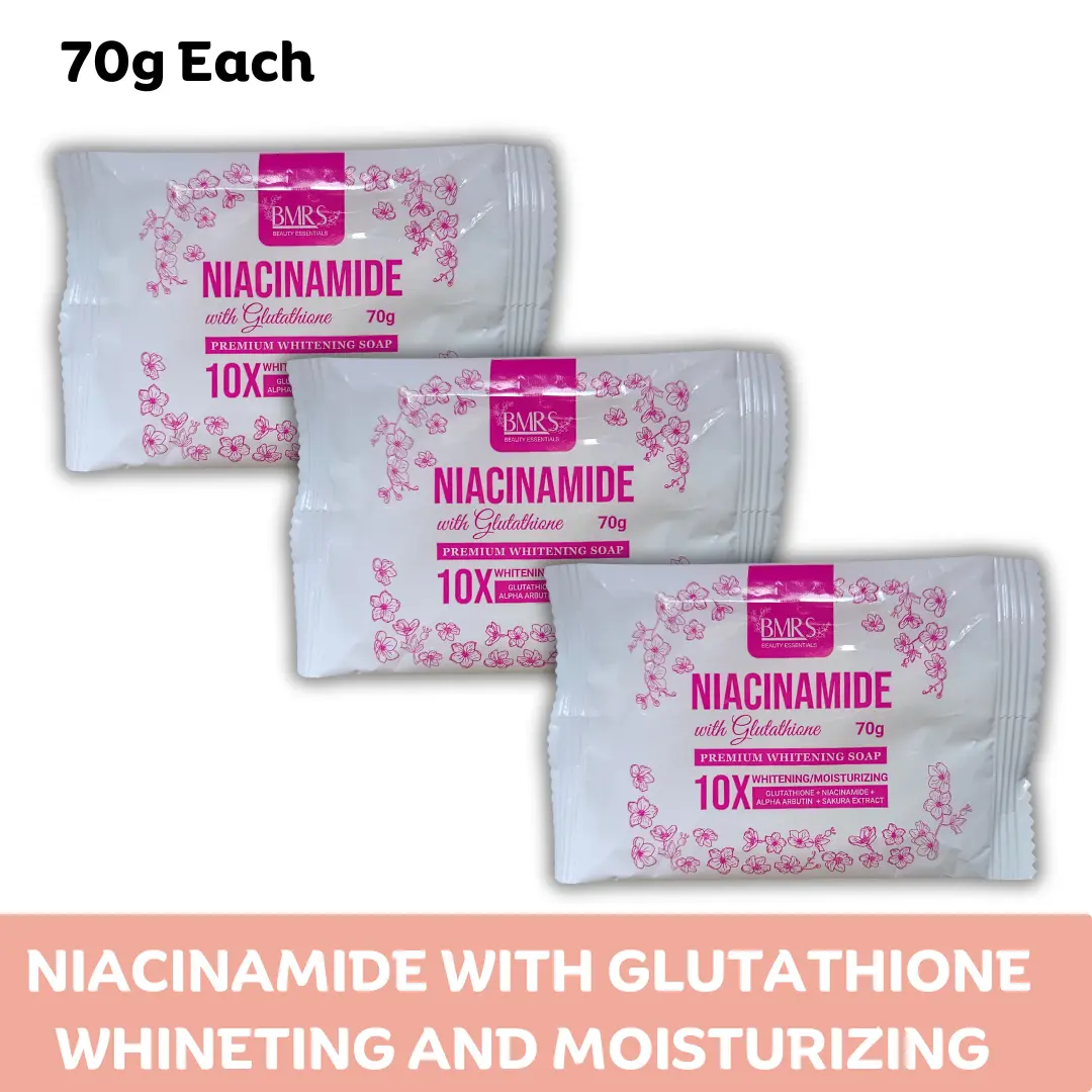 BMRS NIACINAMIDE SOAP WITH GLUTATHIONE 70 G | WHITENING SOAP FOR WOMEN |  MOISTURIZING SOP - TikTok Shop Philippines