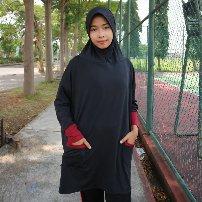 Hijab Lengan, Jilbab Lengan, Jilbab bergo praktis, Jilbab terusan, hijab syar'i kerudung nyaman syari  instan  Panjang Muslim 8