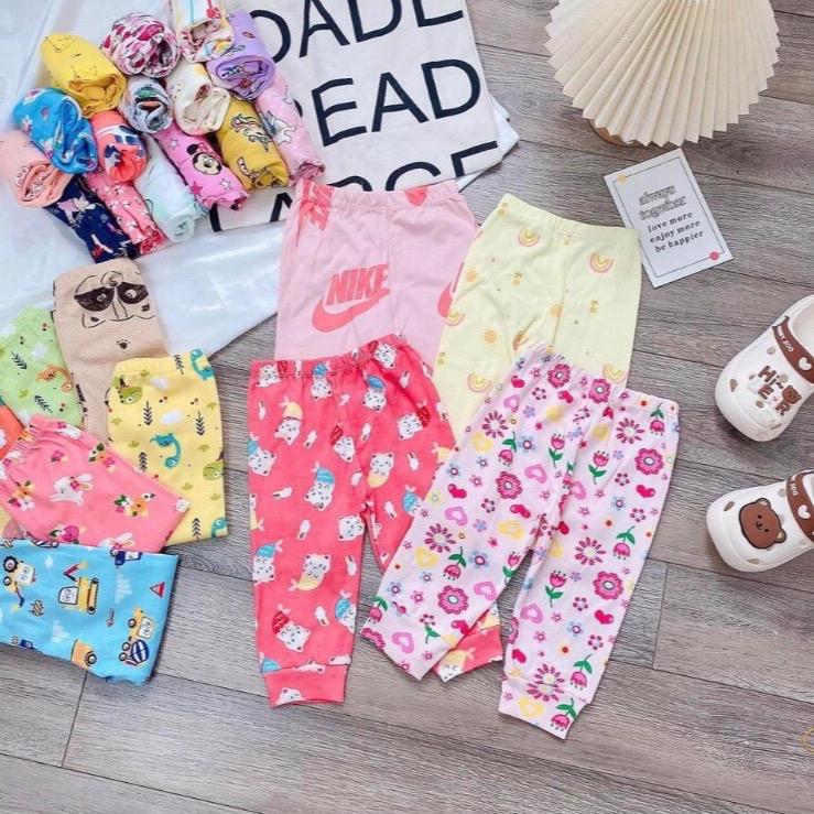 Sét 5 quần dài cho bé Size từ 6-20kg ( chất liệu vải cotton xuất dư ạ) 7