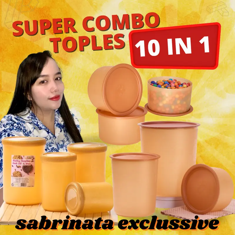 CPM Toples Plastik Kedap Udara Set Lengkap Paket Toples Super Combo 10in1 Best Selling 1