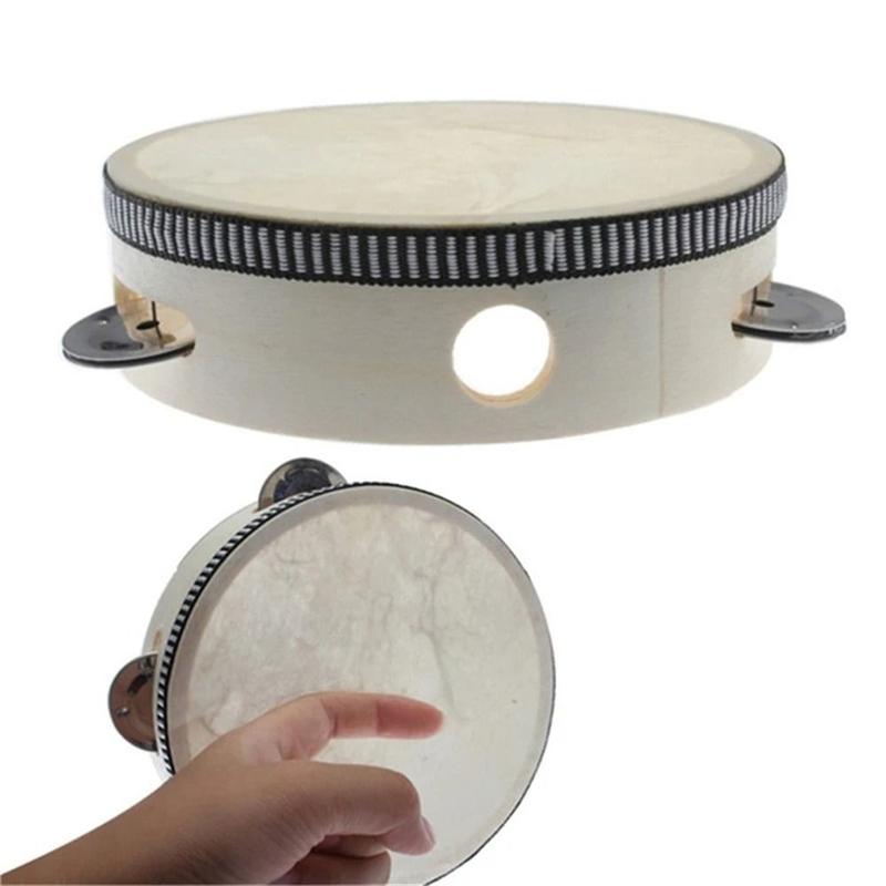 Đồ chơi trẻ em 4/6/8/10inch Tambourine Bộ gõ Đồ chơi đánh trống Trống cầm tay…