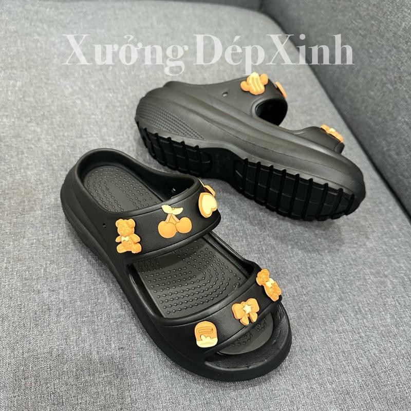 Product Introduction of ￼Dép 2 quai nữ đế cao Xưởng Dép Xinh kèm 14 sticker chất eva chống nước 6