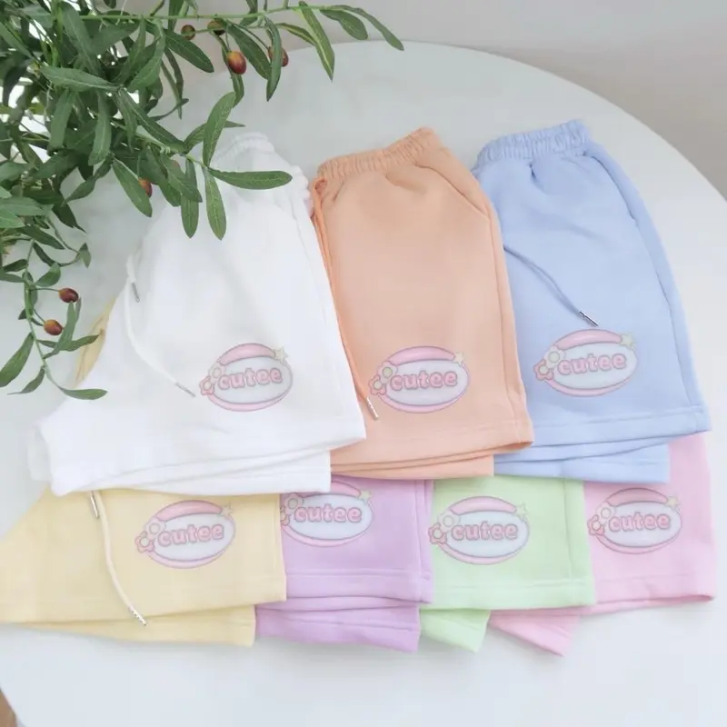 Quần short nỉ Cute freesize dưới 55kg |   quần đùi nữ chất nỉ bông 2
