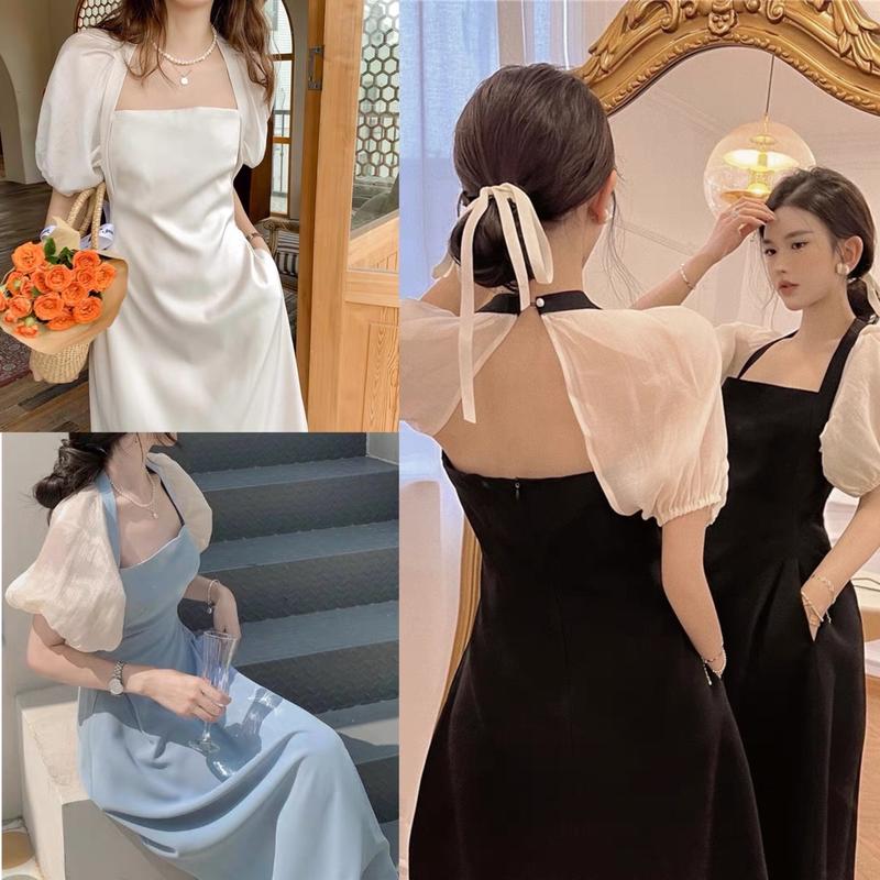 Đầm Thời Trang Bigsize Thiết Kế Siêu Xinh Cho Các Nàng Nữ Cotton Dress Đen Women - A.1031