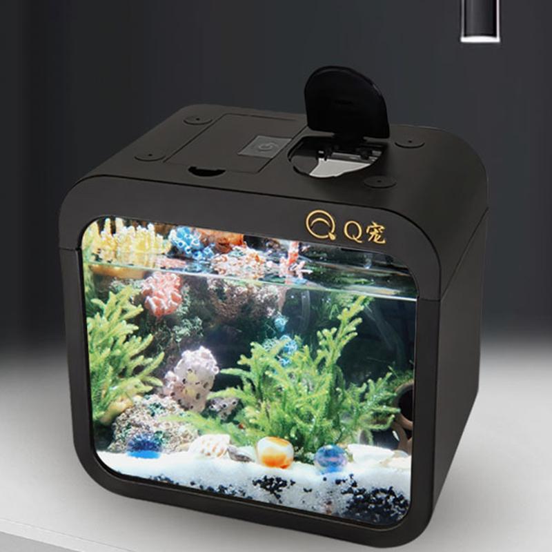 【stock】Energy Saving Fish Tank Stylish Reusable Clamshell Feeding ...