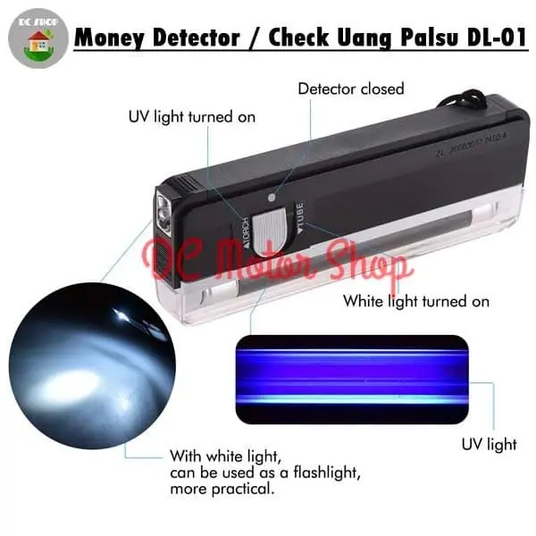 Lampu Money Detector Alat Deteksi Uang Senter Uang DL-01
