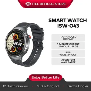 itel Smartwatch O43 Max  watch 1.43 inch AMOLED Touch Screen IP68 water proof Jam Tangan Pria fitness tracking Official smart band
