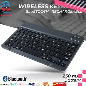 COD Kimsnot Keyboard Wireless Mini Bluetooth Portable Rechargeable - JP100