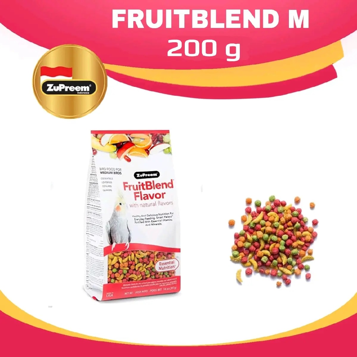 ZuPreem FruitBlend M 200g