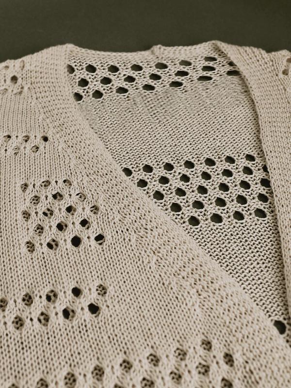 Women's Plain Hollow Out Open Front Cardigan, Casual Cover Up Knitwear for Summer, Fashion Women's Knit Clothing for Daily Wear 3