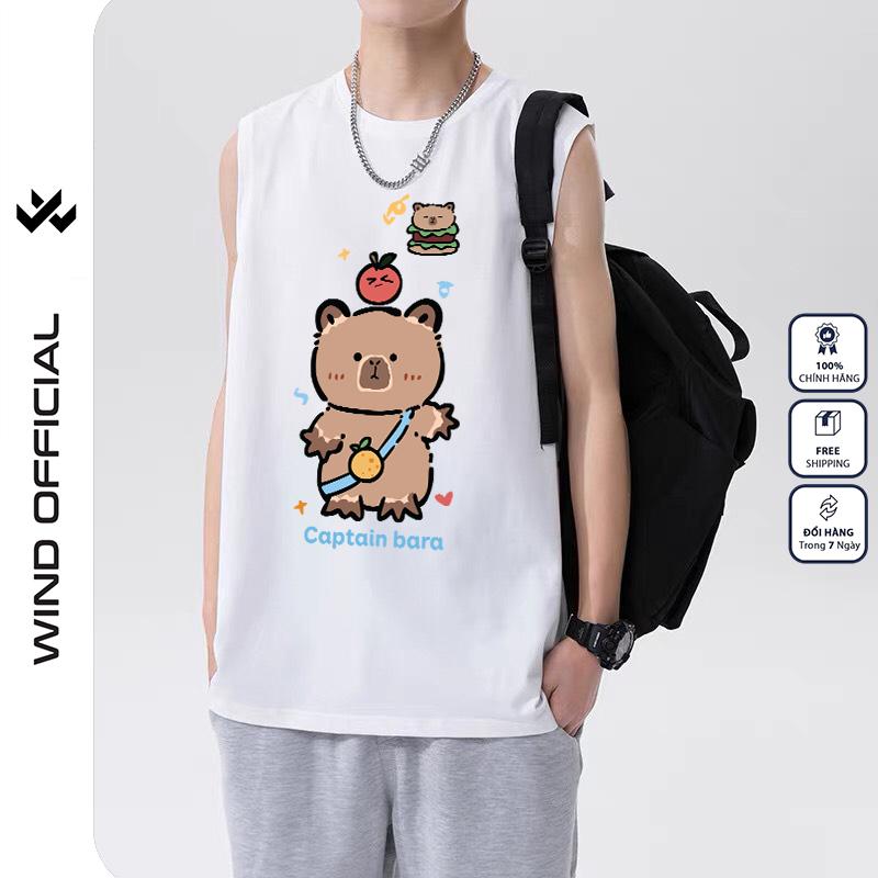 Product Introduction of Áo ba lỗ unisex WIND form rộng sát nách CAPYBARA TÁO tanktop thời trang nam nữ oversize 3