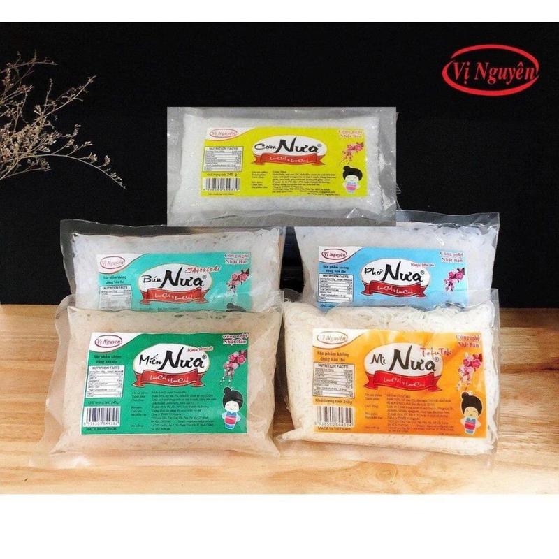 Bún nưa mì nưa phở nưa miến nưa cơm nưa không đường không tinh bột ăn kiêng Keto Das tiểu đường Food Cay