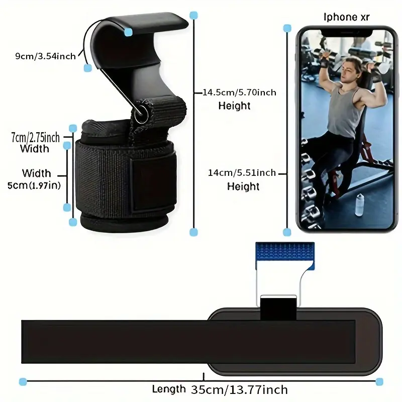 Dây Đeo Cổ Tay Tập Luyện Luyện, 2 Chiếc, Có Móc, Thích Hợp Cho Thể Dục Ngồi Xổm, Cử Tạ, Kéo Lên, Tập Luyện Sức Mạnh Sport Quấn Cổ Tay Đeo Tay Tập Thể Dục 3