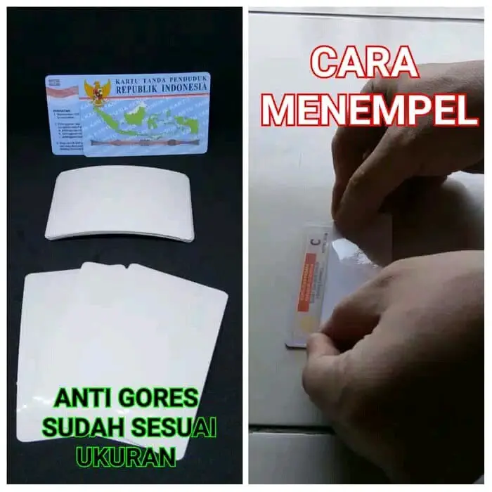 ANTIGORES UNTUK KARTU SIM KTP ATM DLL Termurah (50 Lembar) 2