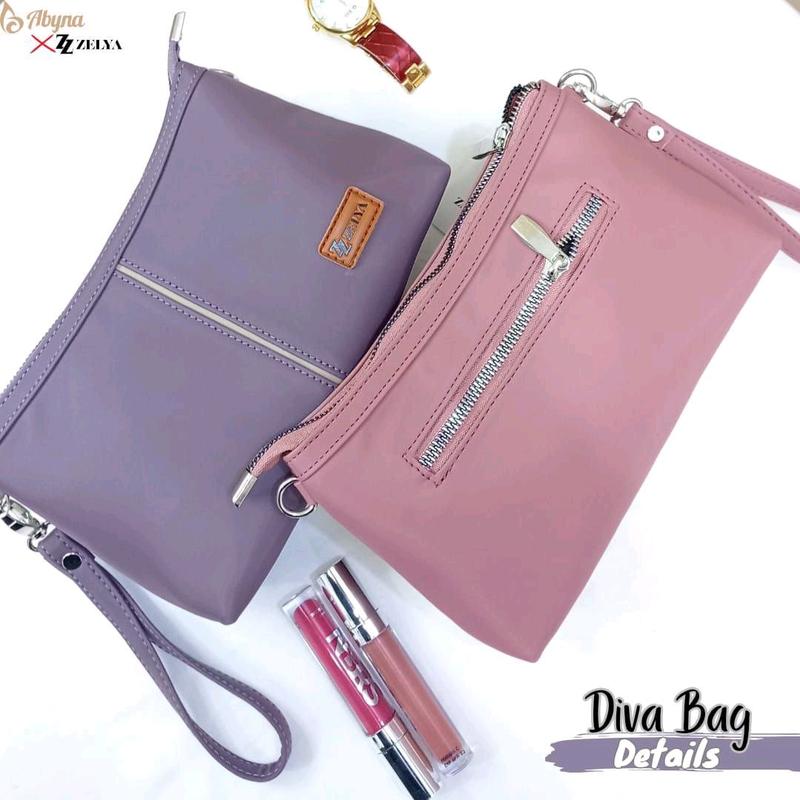 (ZELYA) DIVA BAG BY ZELYA, Tas Selempang 2in 1 bisa sling bag, hand bag tas selempang wanita simpel local  bag bags 3