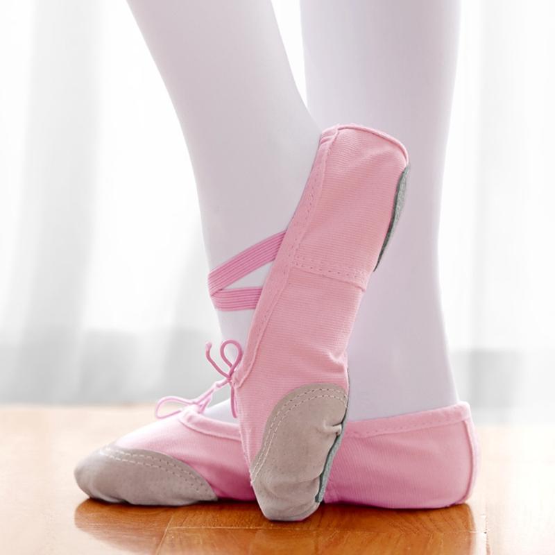 Product Introduction of High Quality Soft Sole Ballet Dance Shoes 5 colors Ballerina Shoes Drawstring Wear Resistant Adult Dance Slippers for Women 18