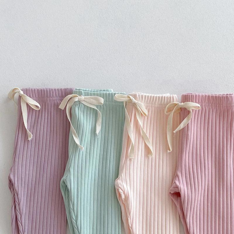 Product Introduction of 2024 Children Stripes Cotton Pants Fashion Casual Vertical Solid Leggings for Girls Baby Boy Bottoming Trousers Autumn Pantyhose 20