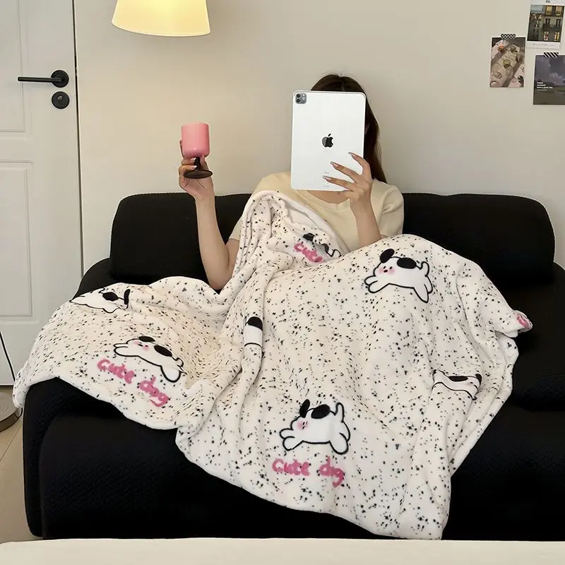Chăn Nhung Sữa, Mùa Thu Và Mùa Đông, Thích Hợp Cho Văn Phòng, Ngủ Trưa, Ghế Sofa Thường Ngày Chăn Cho Học Sinh Ký Túc Xá, Chăn Điều Hòa Không Khí Ấm Áp, Kiểu Khăn Choàng
