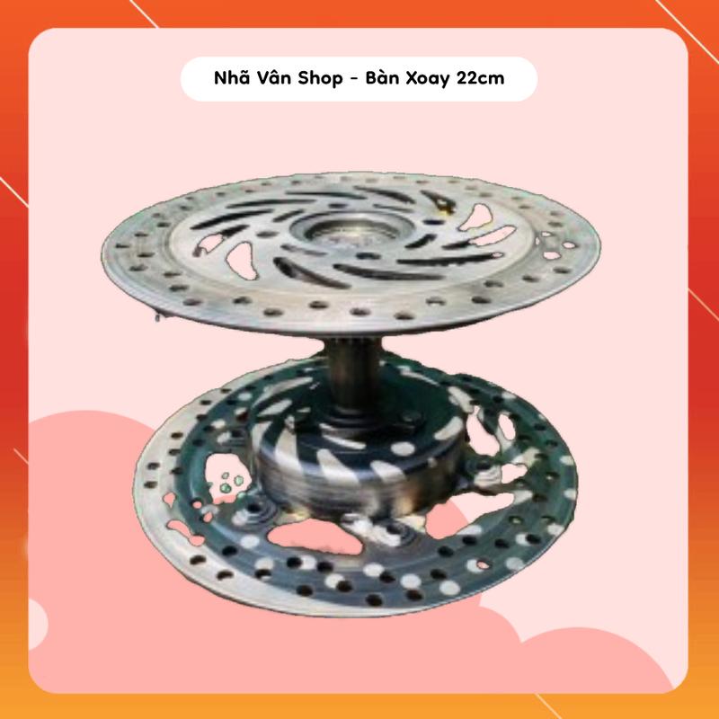 Đế xoay, bàn xoay, giá trưng bày cây kiểng 22cm chịu tải trọng trên 200KG, tra mỡ