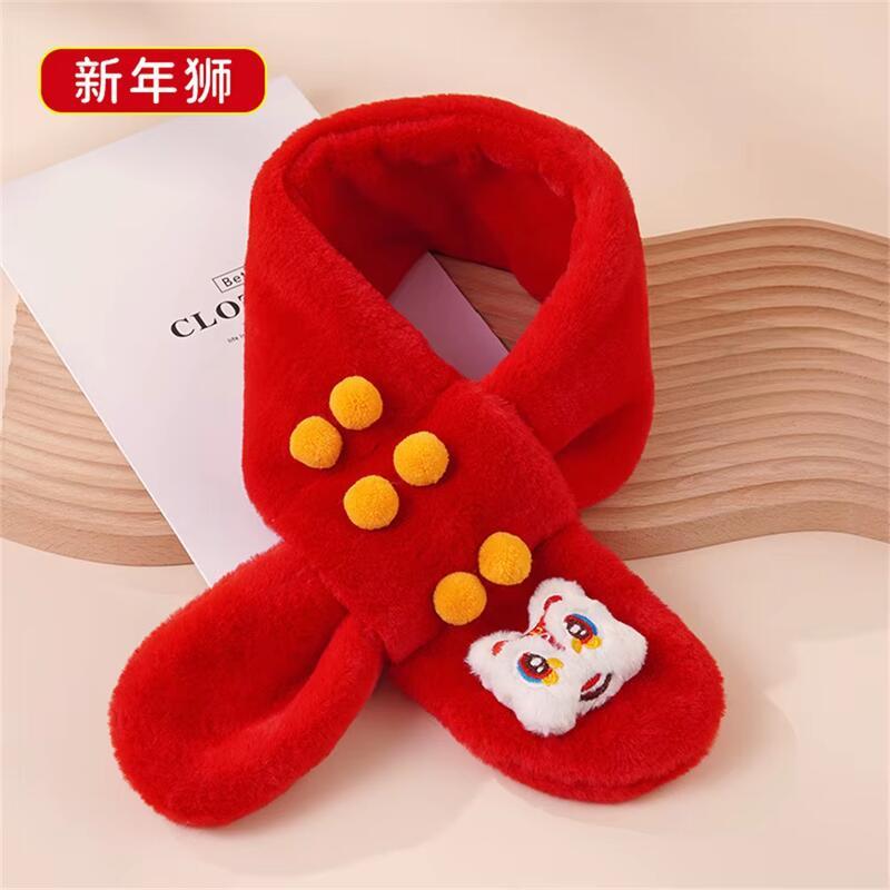 Product Introduction of 2025 Autumn Winter Soft Plush Children Cute Cartoon Girl Thick Warm Scarf Outdoor Kids Neckerchief Baby Accessories 2