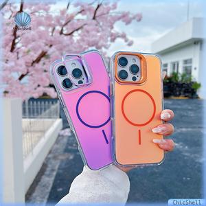 Ốp Điện Thoại Từ Tính Có Giá Đỡ Đổi Màu, Ốp Cứng, Chống Sốc, Tương Thích Với MagSafe, Cho iPhone 16, 13, 12, 14, 15 Pro Max, 16ProMax, 16Plus, 11, 16e