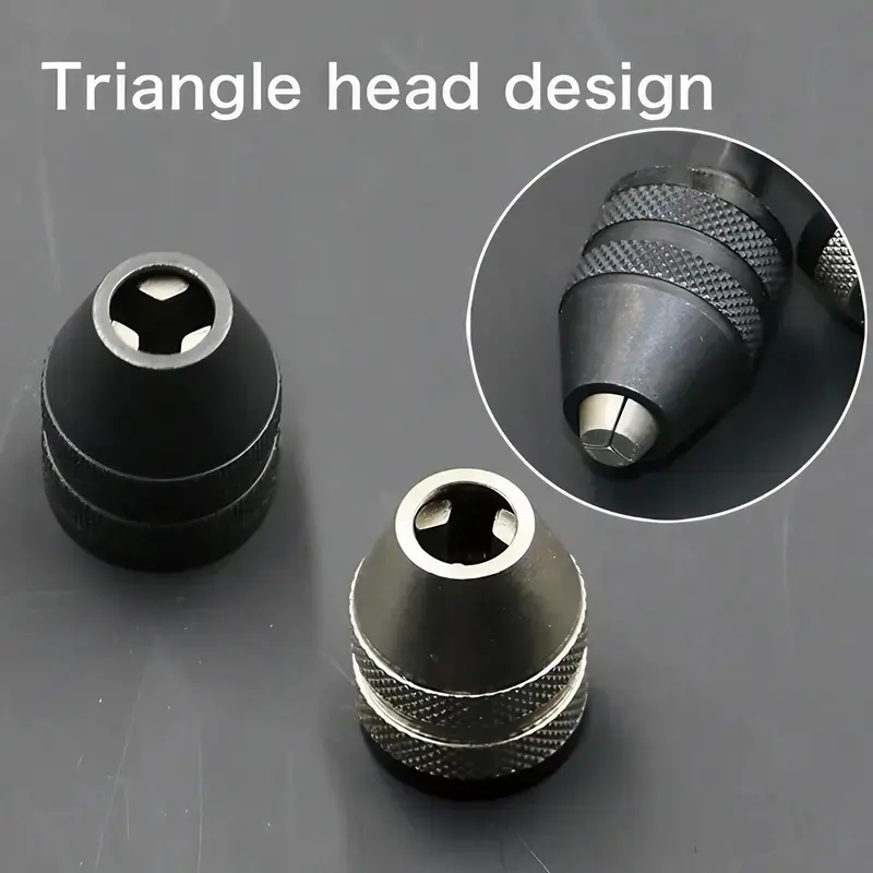 0.3-6.5mm Hex Shank Drill Chuck, 1 Count Quick Change Drill Chuck, Self Centering Three Jaw Chuck, Suitable for Rotary Tool, Electric Milling Machine, Engraving Machine Accessories 4